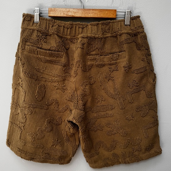 OAS Brown Cleo Textured Shorts in Medium - Picture 10 of 10